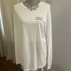 Bella Canvas Oversized White Long Sleeve Tee